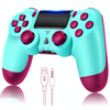 Wireless Controller Compatible with PS4 Controller, pa4 Controller Works with Playstation 4 Controller,Remote/Control/Joystick/Mando/Matte With Charging Cable-Berry Blue