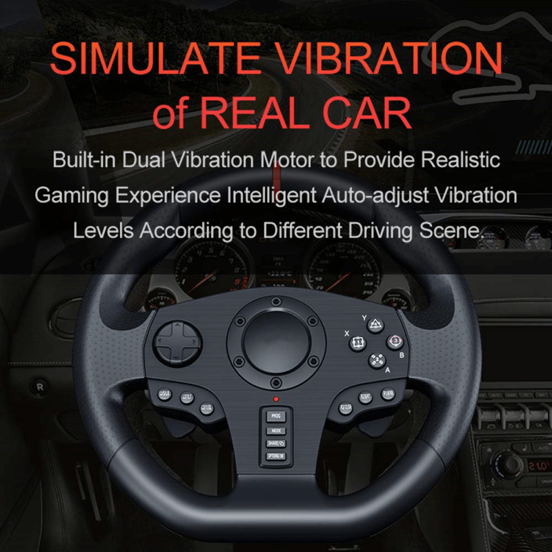 OUBANG Gaming Racing Wheel Xbox One Steering Wheels Driving Sim Car