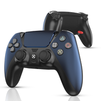 OUBANG Scuf Wireless Controller Works With Modded PS4 Controller, Elite Control Remote Fits Playstation 4 Controller, Joystick/controles De Pa4 With Mapping/turbo/1200 Mah Battery-Midnight Blue