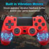 Wireless Controller Compatible with PS4 Controller, pa4 Controller Works with Playstation 4 Controller,Remote/Control/Joystick/Mando/Matte With Charging Cable-Red