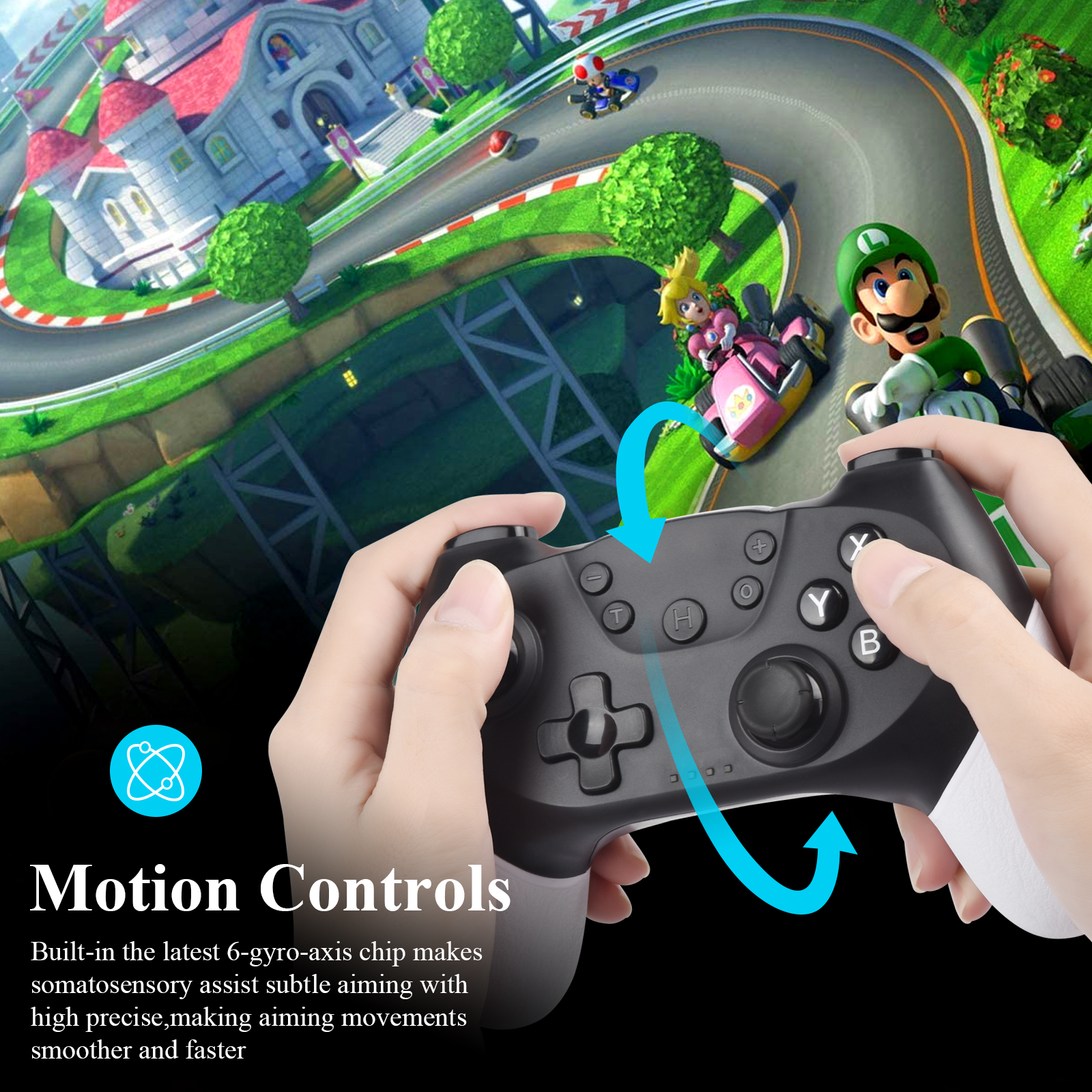 Wireless Pro Controller Compatible With Switch/Switch Lite, Remote