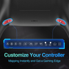 OUBANG Scuf Wireless Controller Works With Modded PS4 Controller, Elite Control Remote Fits Playstation 4 Controller, Joystick/controles De Pa4 With Mapping/turbo/1200 Mah Battery-Midnight Blue