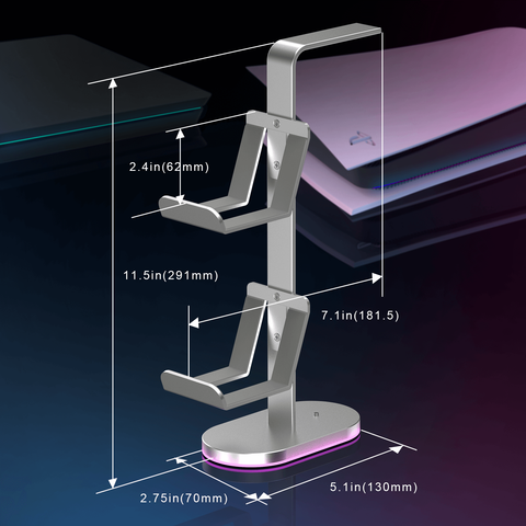 Gaming Headset and Controller Stand for PS4/PS5/Nintendo Switch/Xbox Seies X