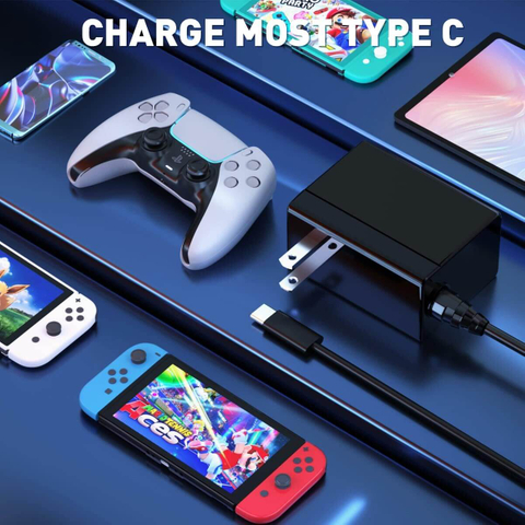 Charger with 5FT Charging Cable, AC Power Supply Adapter for Switch/LITE/OLED