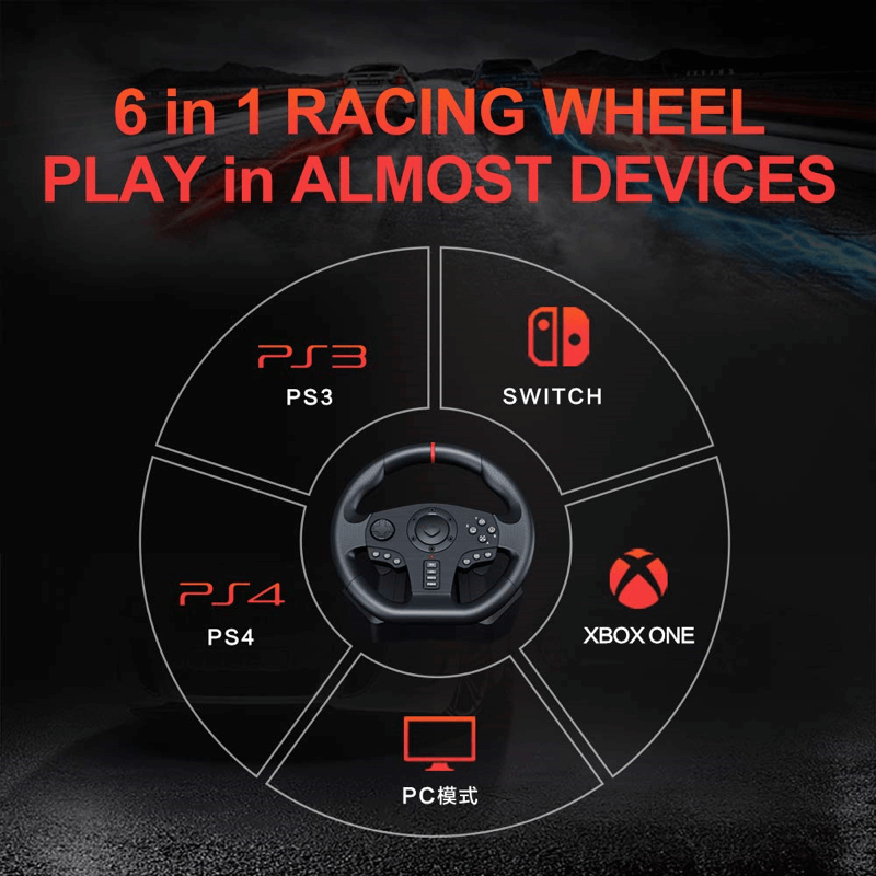 OUBANG Gaming Racing Wheel Xbox One Steering Wheels Driving Sim Car