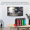 Upgraded Charging Dock Station for Switch/OLED, Gaming Organizer Accessories Features LED Indication/Security Protection/USB Port