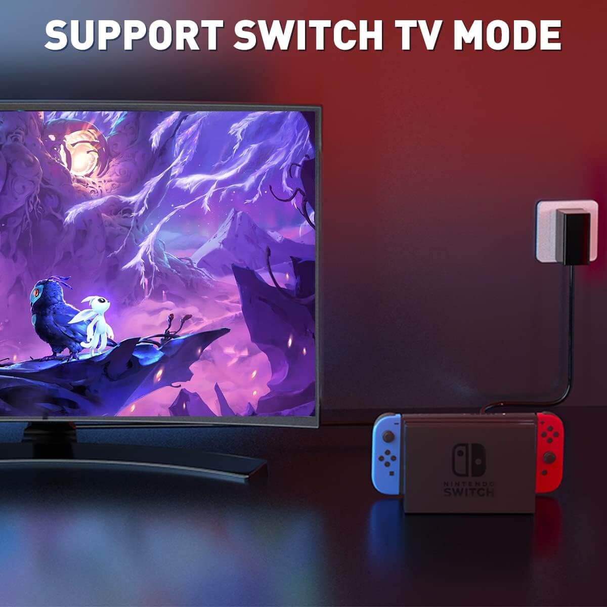 Charger with 5FT Charging Cable, AC Power Supply Adapter for Switch/LITE/OLED