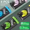  4 Pack 3200mAh Rechargeable Battery Packs for Xbox Series X/S, Xbox One S/One X/Elite Controllers