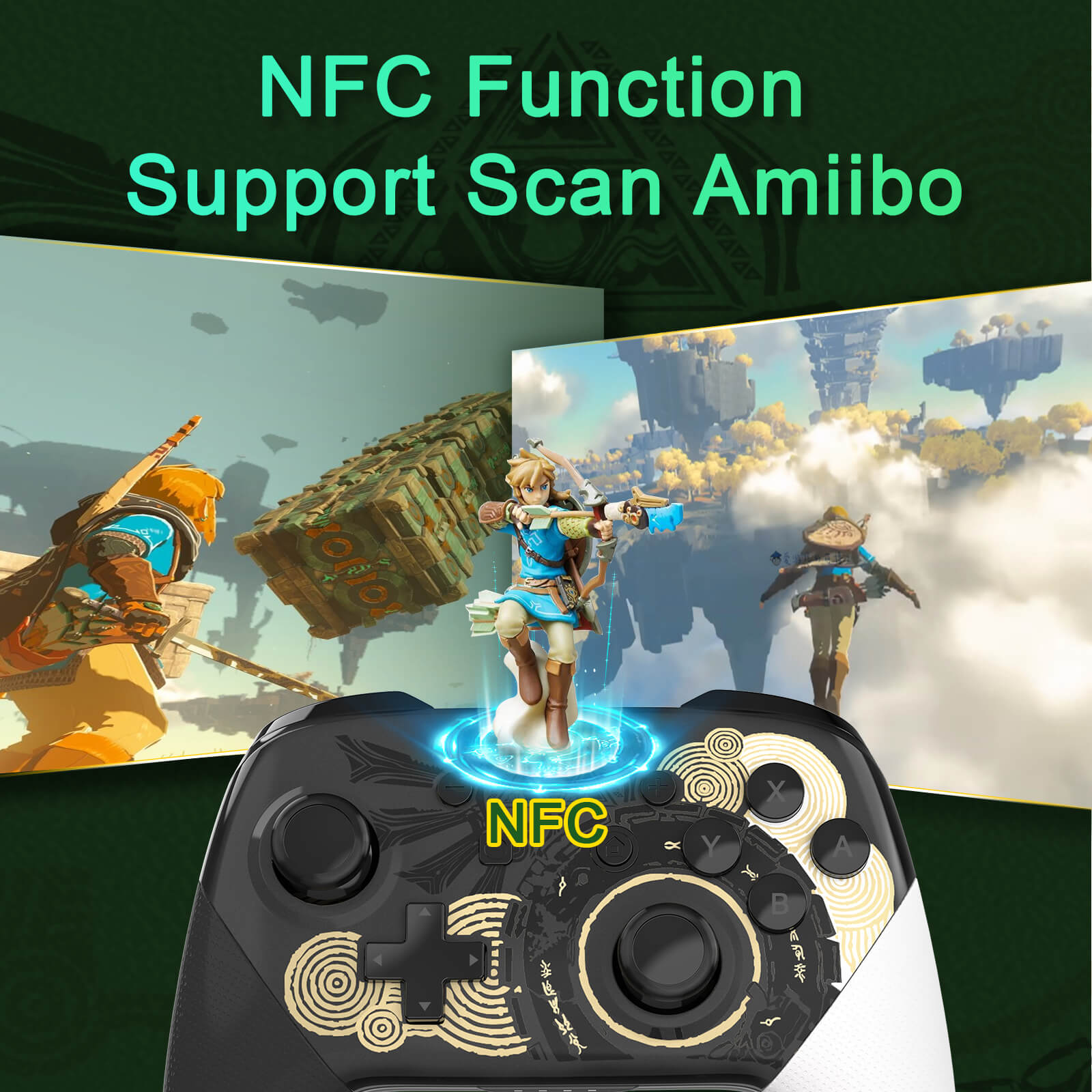 Wireless Pro Controller for Switch/Lite/OLED with NFC Function