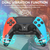 OUBANG Scuf Wireless Controller Works With Modded PS4 Controller, Elite Control Remote Fits Playstation 4 Controller, Joystick/controles De Pa4 With Mapping/turbo/1200 Mah Battery-Red & Blue