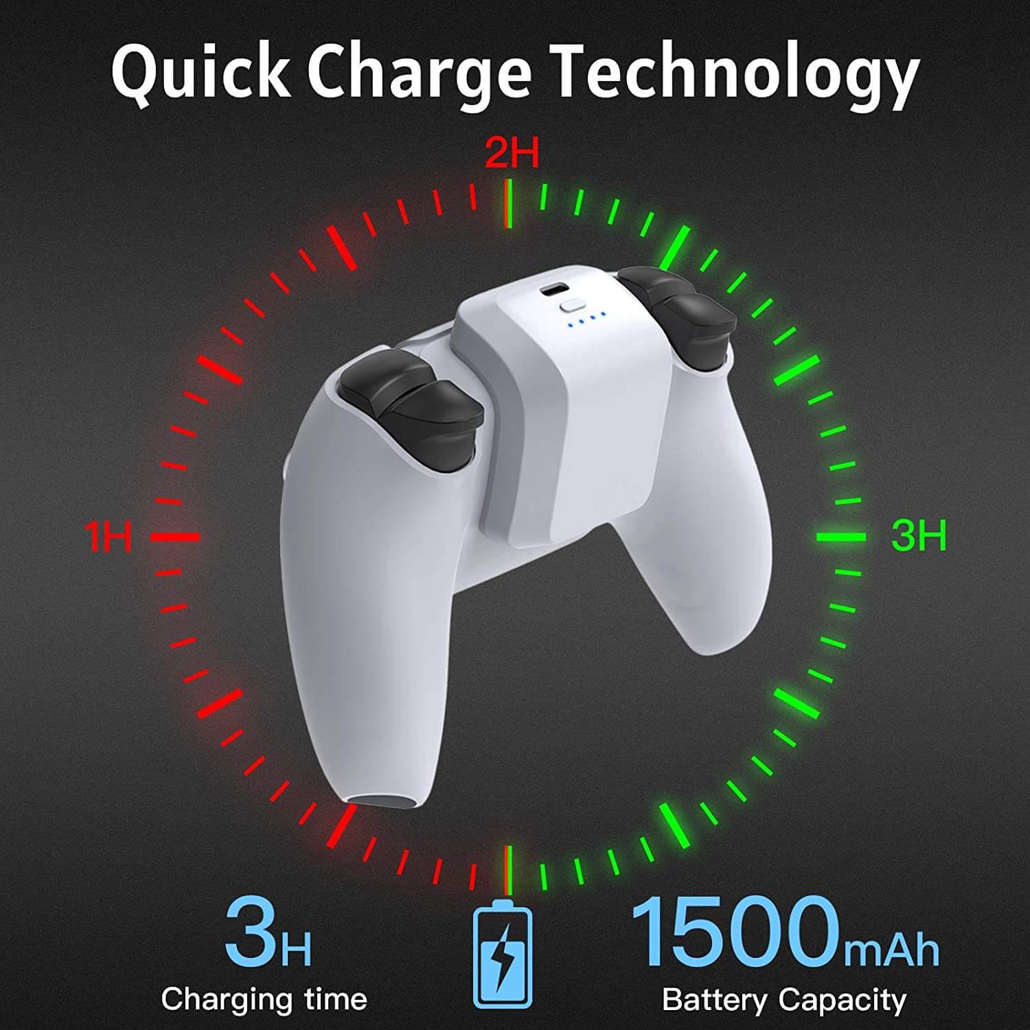 Rechargeable Battery Pack for PS5 DualSense/Edge Controller