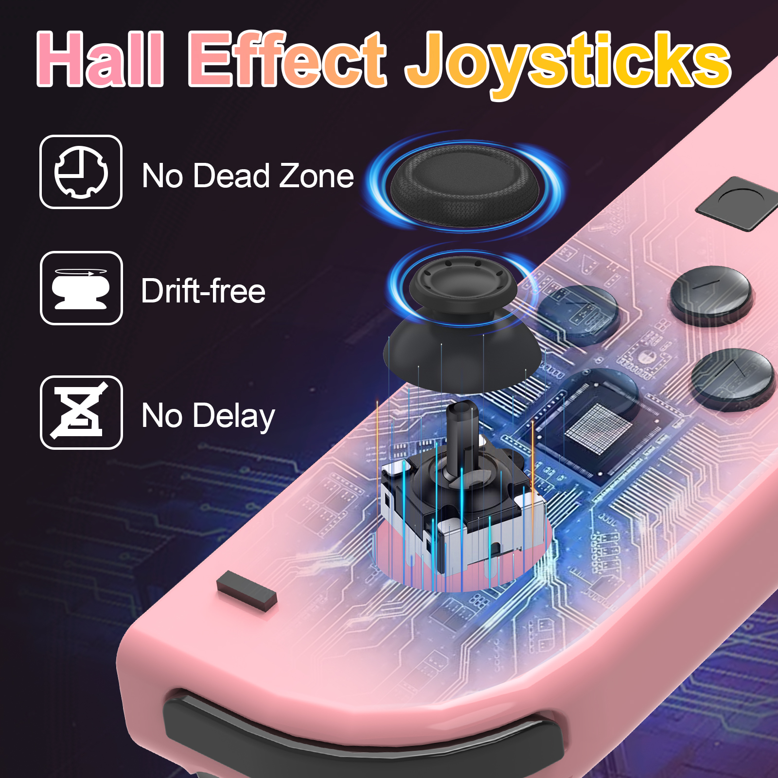 Replacement for Switch Controller Work with Switch/Lite/OLED,Wireless Gamepad Support Dual Vibration, Wake-up, Motion Control, Screenshot
