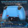 OUBANG Scuf Wireless Controller Works With Modded PS4 Controller, Elite Control Remote Fits Playstation 4 Controller, Joystick/controles De Pa4 With Mapping/turbo/1200 Mah Battery-Blue