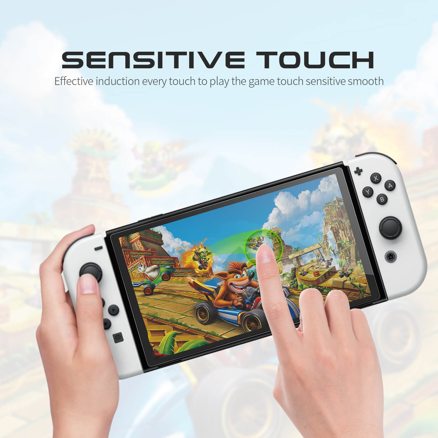 4 Pack Tempered Glass Screen Protector for Switch/Switch OLED