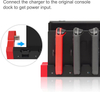 Upgraded Charging Dock Station for Switch/OLED, Gaming Organizer Accessories Features LED Indication/Security Protection/USB Port