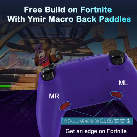 Ymir Elite Wireless Game Controller, Purple Controller for ps4, Xbox